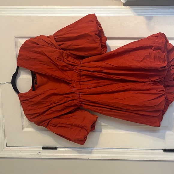 PrettyLittleThing Dresses & Skirts - PrettyLittleThing Orange Puff Sleeve Dress